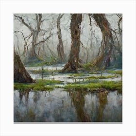 Cypress Swamp 1 Canvas Print