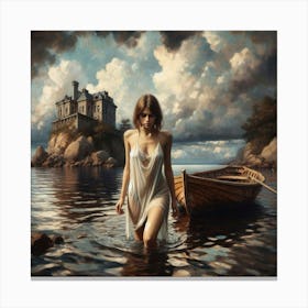 'The Woman In The Water' Canvas Print