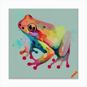 Craiyon 062522 Frog Canvas Print