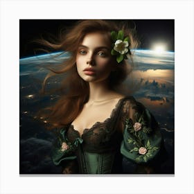 Venus In Space Canvas Print