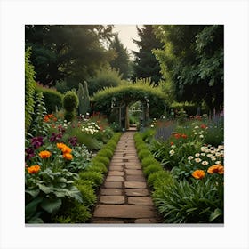 Garden Path Canvas Print