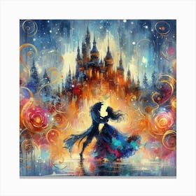 A Beauty And A Beast Dance Canvas Print