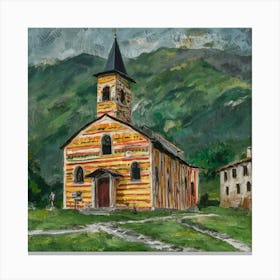 Kirche in Cassone, Gustav Klimt 6 Canvas Print