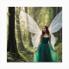 Fairy In The Forest Canvas Print