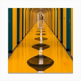 Yellow Hallway Canvas Print