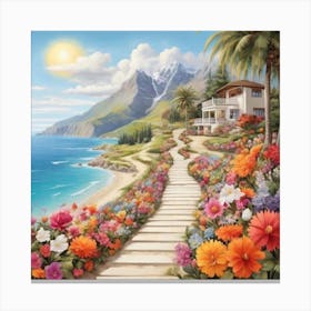 Path To The Beach 1 Canvas Print