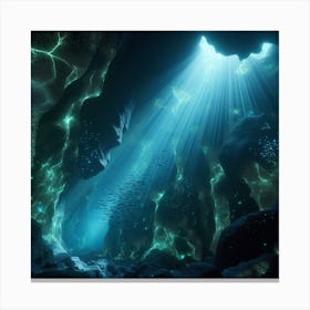 Underwater cave 4 Canvas Print