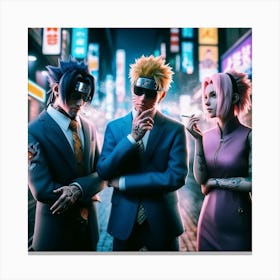 Yakuza x Naruto Canvas Print