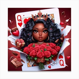 Queen Of Hearts Canvas Print