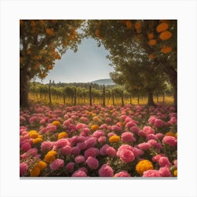 Field Of Flowers 1 Canvas Print