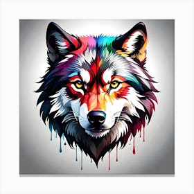 Wolf Painting Canvas Print