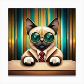 Professor Whiskers Canvas Print