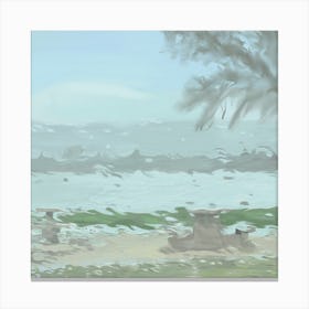 Rainy Painting Canvas Print