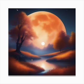 Harvest Moon Dreamscape 24 Canvas Print