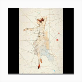 Dancer In White Canvas Print