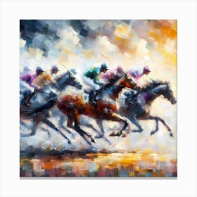 Horses Race Canvas Print