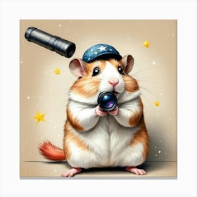 Hamster Photographer 6 Canvas Print