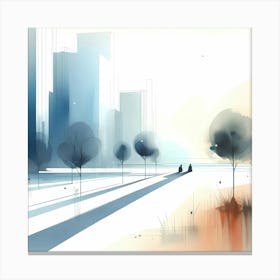 Abstract Cityscape 7 Canvas Print