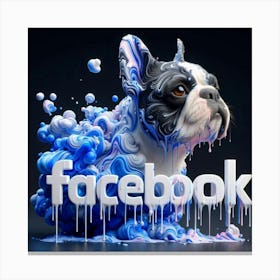 Facebook Logo 2 Canvas Print