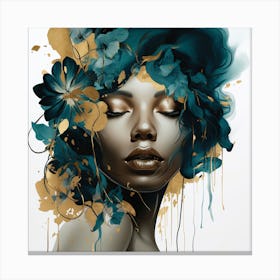 'The Blue Woman' Canvas Print