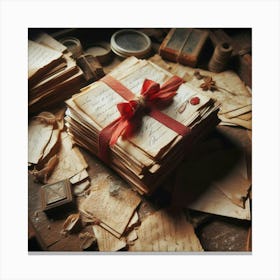 Old Letters Canvas Print
