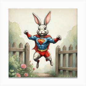 Super Bunny 4 Canvas Print