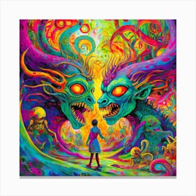 Demons And Angels Canvas Print