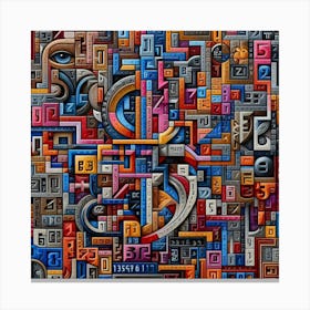 Abstract Painting Canvas Print