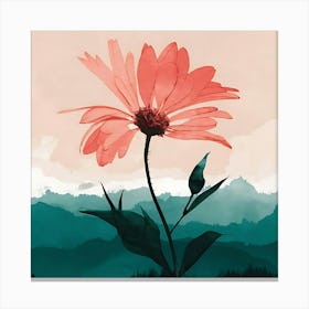 Pink Flower 11 Canvas Print