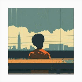 Boy In The Orange Jacket Canvas Print