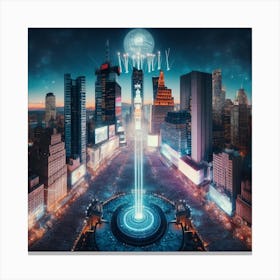 City Of Lights Canvas Print