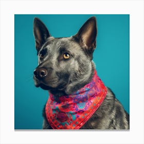 Portrait Of A Dog Canvas Print