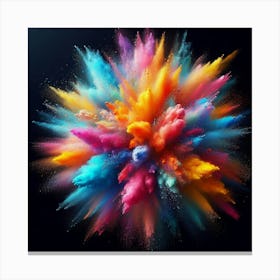 Colorful Powder Explosion 23 Canvas Print