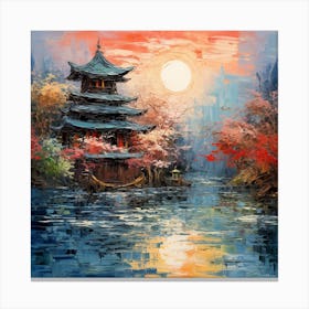 Asian Pagoda 1 Canvas Print