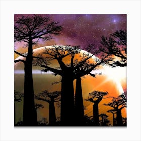 Baobab Trees Canvas Print