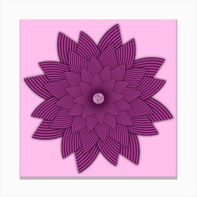 Pink Lotus Flower Canvas Print