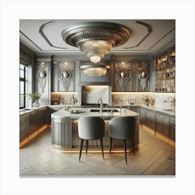 Deco Kitchen 4 Canvas Print