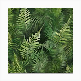 Fern leafs Canvas Print