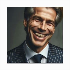 Portrait Of A Smiling Man Canvas Print