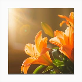 Lilies Stock Videos & Royalty-Free Footage Canvas Print