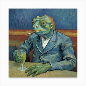 Lizard in a Pub Canvas Print