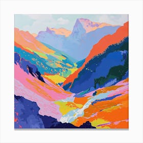 Colourful Abstract Berchtesgaden National Park Germany 1 Canvas Print