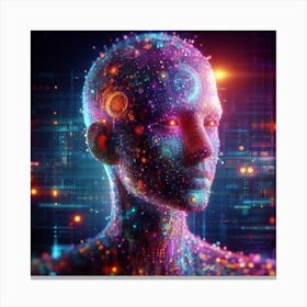 Mankind, Generated By AI Canvas Print