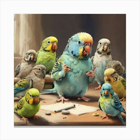 Parrots 1 Canvas Print