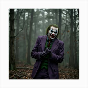 Joker In The Woods 4 Canvas Print