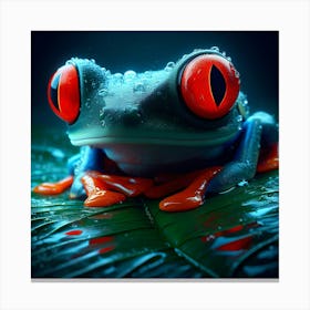 Red Eyed Tree Frog Canvas Print