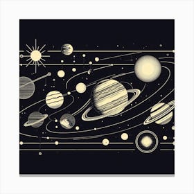 Solar System 2 Canvas Print