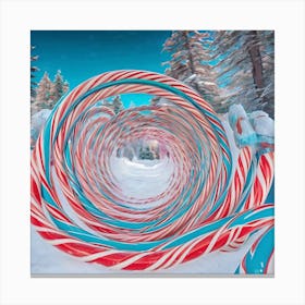 Spiral Candy Canvas Print