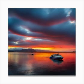 Sunset On The Water 31 Canvas Print