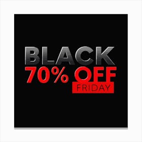 Black Friday Sell Post Templates Design (13) Canvas Print